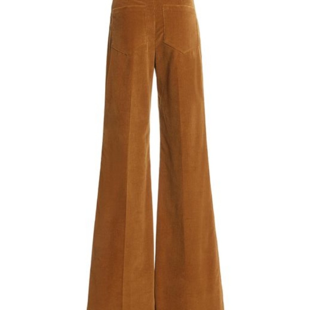 Victoria Beckham Alina corduroy pants brown size us 8 fits like a 4